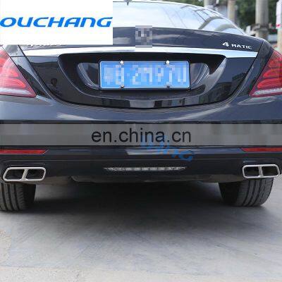 Stainless Steel Exhaust Rear Dual Cover Trim Stickers For Mercedes Benz S Class Coupe R Class photo-5
