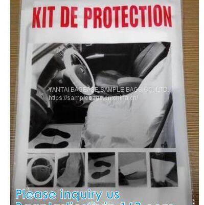 Биодеградируемый компостный коврик для пола автомобиля, одноразовый чехол для руля и сидений, внутренние аксессуары, мешки для шин руля