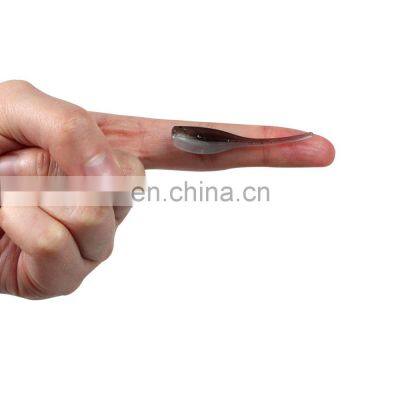 JOHNCOO Factory Custom Bulk Shad Artificial Worm Thin Tail Fishing Lure Swim Plastics Soft Baits photo-5