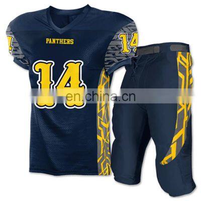 Sublimated Name number American Football Uniform