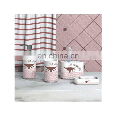 Anchor Ceramics Bathroom Decor Accessory Completes with Soap Dispenser Tumbler Soap dish Toothbrush Holder Bathroom Accessories