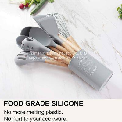 Silicone Kitchen Utensils Set Cooking Utensils for Non Stick Pan photo-2