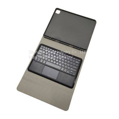 Apple IPad12.9.7 Inch Protective Case Bluetooth Keyboard 2017 Wonderful Touch Colorful Backlit Leather Pen Holder photo-3