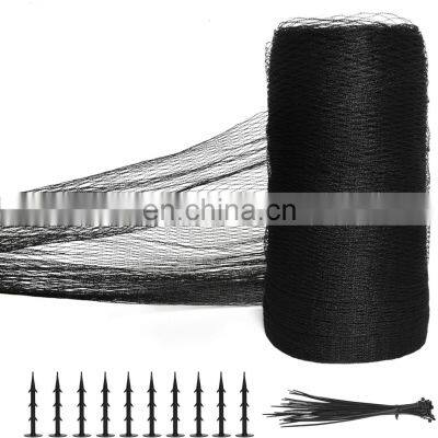 Plastic anti bird net black bird nets for catching birds