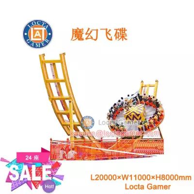 We supply to Zhongshan Tai Lok Amusement Co. , Ltd. . We manufacture small and medium-sized indoor and outdoor amusement equipment, large swing machine, pirate ship UFO 24-seat magic flying saucer