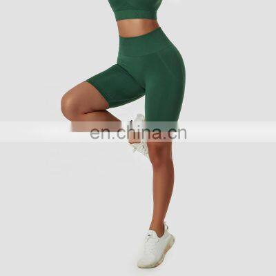 Seamless Butt Lifting Yoga Shorts Tik Tok Women High Rise Compression Biker Leggings photo-2