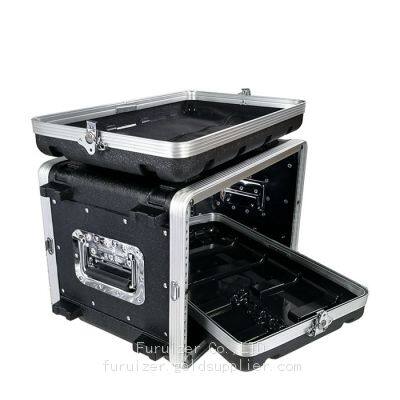 ABS-6UM 12”Light Weight Plastic Amplifier Aviation Case 6U AMP Flight Rack Case With 4 Twist Locks and 2 Carry Handles photo-5