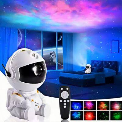 Mini Astronaut Projector Remote Control HD Starry Sky Galaxy Light Projector Cute Design Home Decor Lamp Novelty Gift For Kids