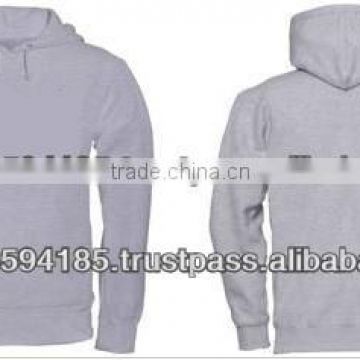 Men's Plain Dyed Pullover Cotton Fleece Hooded Sweatshirts