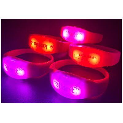 Party Favor Glow in Dark Wristbands Sound Control LED Wedding Bracelet