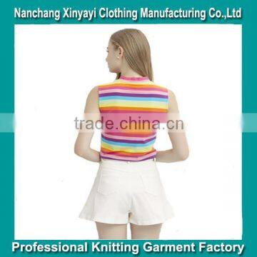 2015 European Style Women High Neck Sleeveless Tank Tops Wholesale From China photo-2