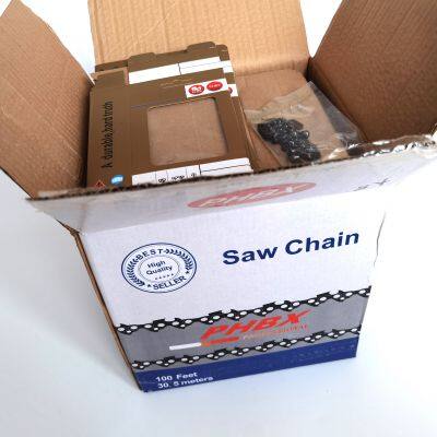 100Feet/Rolls PHBX brand Chain Saw Chains 3/8 /.058 Full CHISEL Chains Best Wearing Best Filling