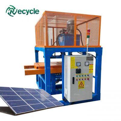 Waste Solar Panel Recycling Equipment Semi Auto Low Cost Frame Removal & Material Recovery Machine