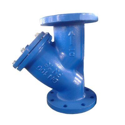 DIN Cast Iron Strainer PN10/PN16 Y-Strainer SS304 Mesh Strainer Water Filter