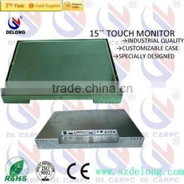 2014 New Offer 15'' General Touch Open Frame Touch Screen Monitor For CNC Machine