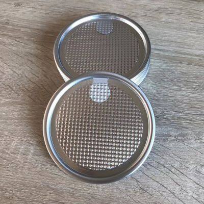 307# Aluminium Peel off End for Plastic Can Jar Lid photo-2