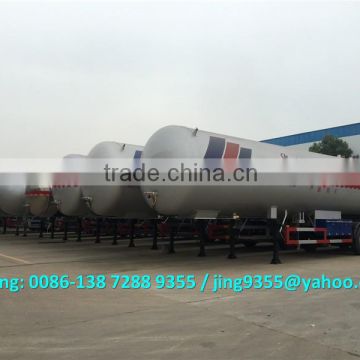 Namibia Hot Sale 3-axle 56000L lpg tank semi-traielr, lpg transport trailer