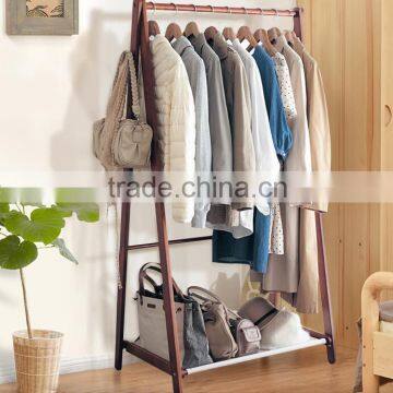 Wood Type Simple Wooden clothes hanging stand