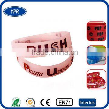 2016 Popular Rubber Event silicone wristbands for promotional