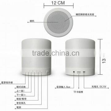 ABS TF Card Bluetooth Speaker With Blinking LED Light photo-5