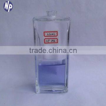 200ml perfume glass silk print bottle with pump sprayer