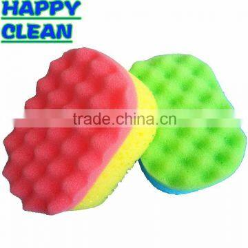 Colorful Wave Oval Shaped Bath Sponge / Lovely Shower Sponge