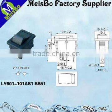 ON-OFF 16a rocker switch 250v with two pins