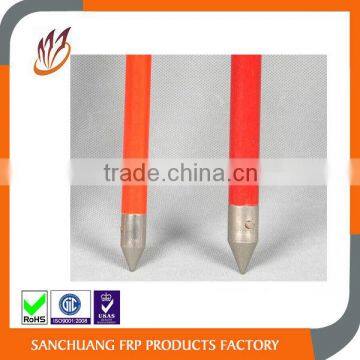 fiberglass stake with metal (Nicked plated)tip