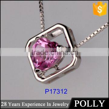 Pendant with Simple design 14K white gold diamond quantum boxing glove pendant