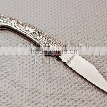 CITIZEN KNIVES, BEAUTIFUL CUSTOM HAND MADE STAINLESS STEEL FOLDING KNIFE photo-3
