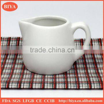 popular porcelain mini milk pot factory directly High temperature porcelain,milk pot, juice jar and coffee jar,spice jar