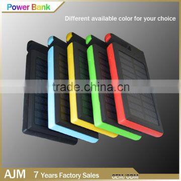 waterproof solar power bank fast charging power bank 8000mah solar mobile phone chargers