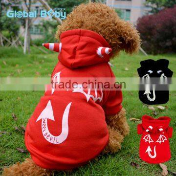 Printing luminous pet jumpsuit Evil pattern dog puppy clothing