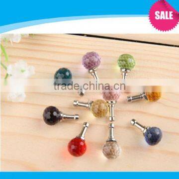 Wholesale Crystal Balls anti dust plug For iphone dust plug