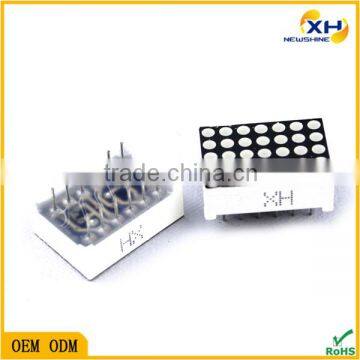 Одноцветный, двухцветный, трехцветный RGB, NEWSHINE, черездырочный FND, OEM/ODM дисплей, светодиодная точечная матрица 7x5