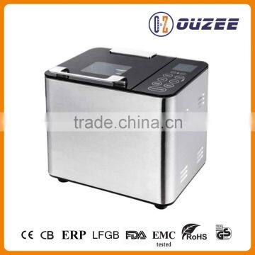2016 high level full SS housing automatic 1.5 LB bread maker(glass touch panel)