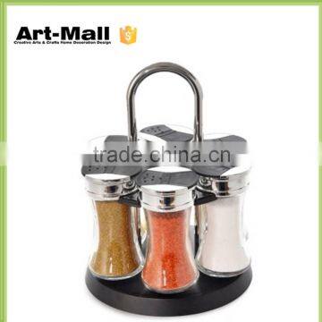 cruet salt and pepper bottle bbq spice jar wholesale with metal lid,bbq sauce bottle