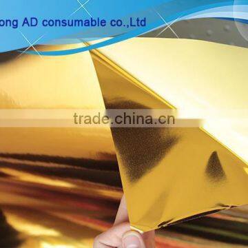 New design glossy golden vinyl pvc film manufacturer roll sticker made in China