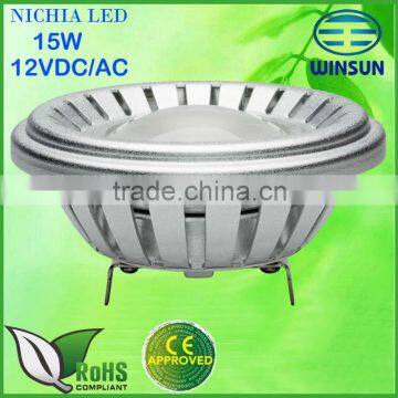 led ar111 15W dimmable led spot light 12VDC/AC led bulb