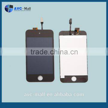 china supplier LCD display & touch assembly for iphone touch4 black