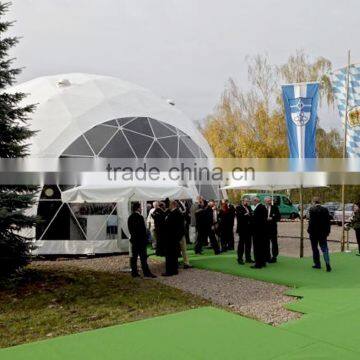 Geodesic Dome Tent Event Dome Tent White PVC Cover 8m Diameter UV-protection for Sale photo-4