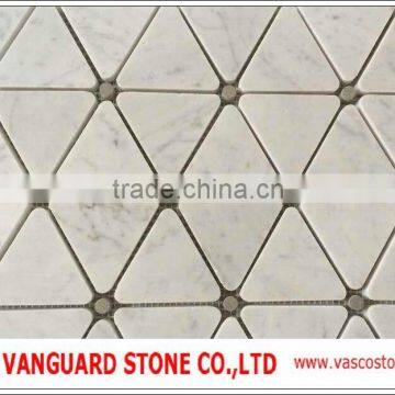 Carrara white marble mosaic factory price