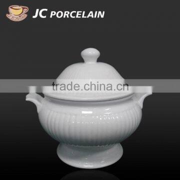 High Quality Durable Soup Tureen Porcelain for Restaurant photo-3