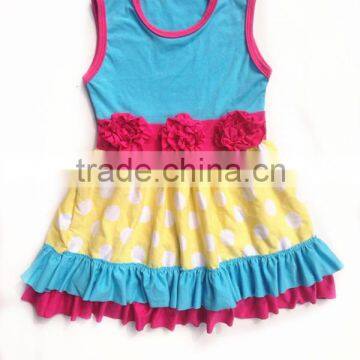 Nice baby girl birthday dresses fashion cotton children girl dress baby girl sommer dress