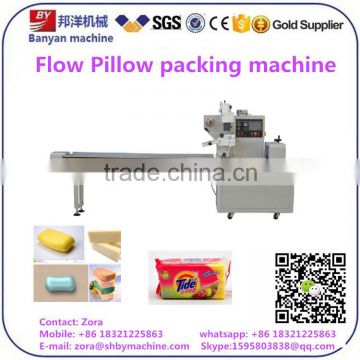 Colorful Touch Screen Horizontal Flow handmade Soap Packing sealing Machinery Made In China