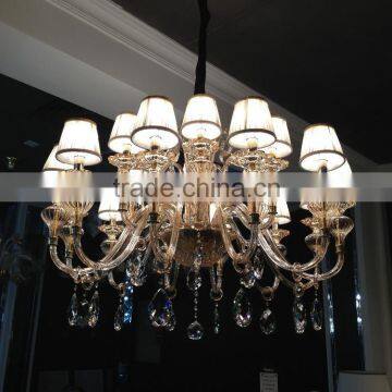 2015 European style crystal two-layers lager pendant lights