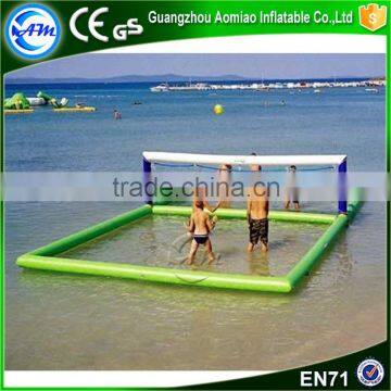 Hot sale water toys inflatable beach volleyball court for water park