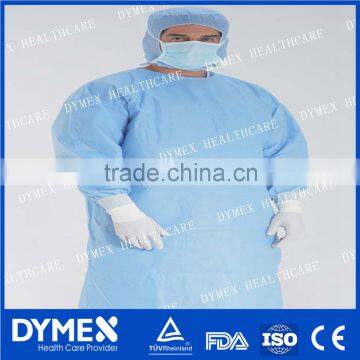 Anti-Blood Disposable SMS Surical Gown with Knitted Cuff