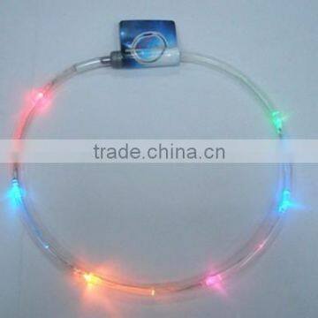 flashing necklace/necklace with 6 leds inside