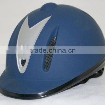 rubber gross flock equestrian Helmet fantastic quality CE